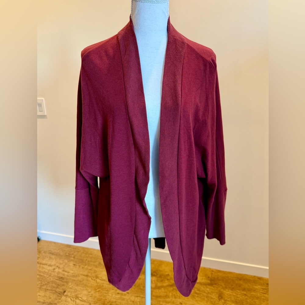 Sympli Open Front Cardigan Size Small Business Casual Spring Capsule Wardrobe